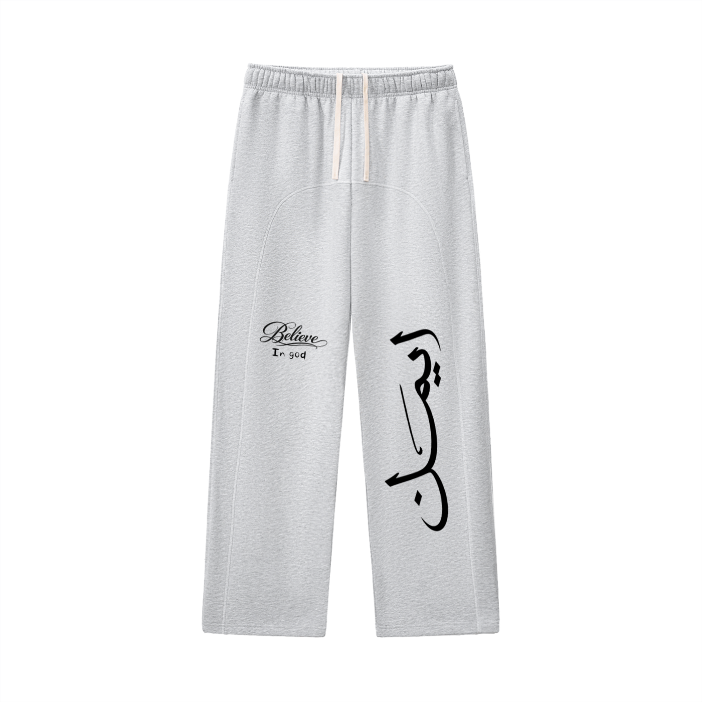 Contrast-Stitched Fleece Sweatpants